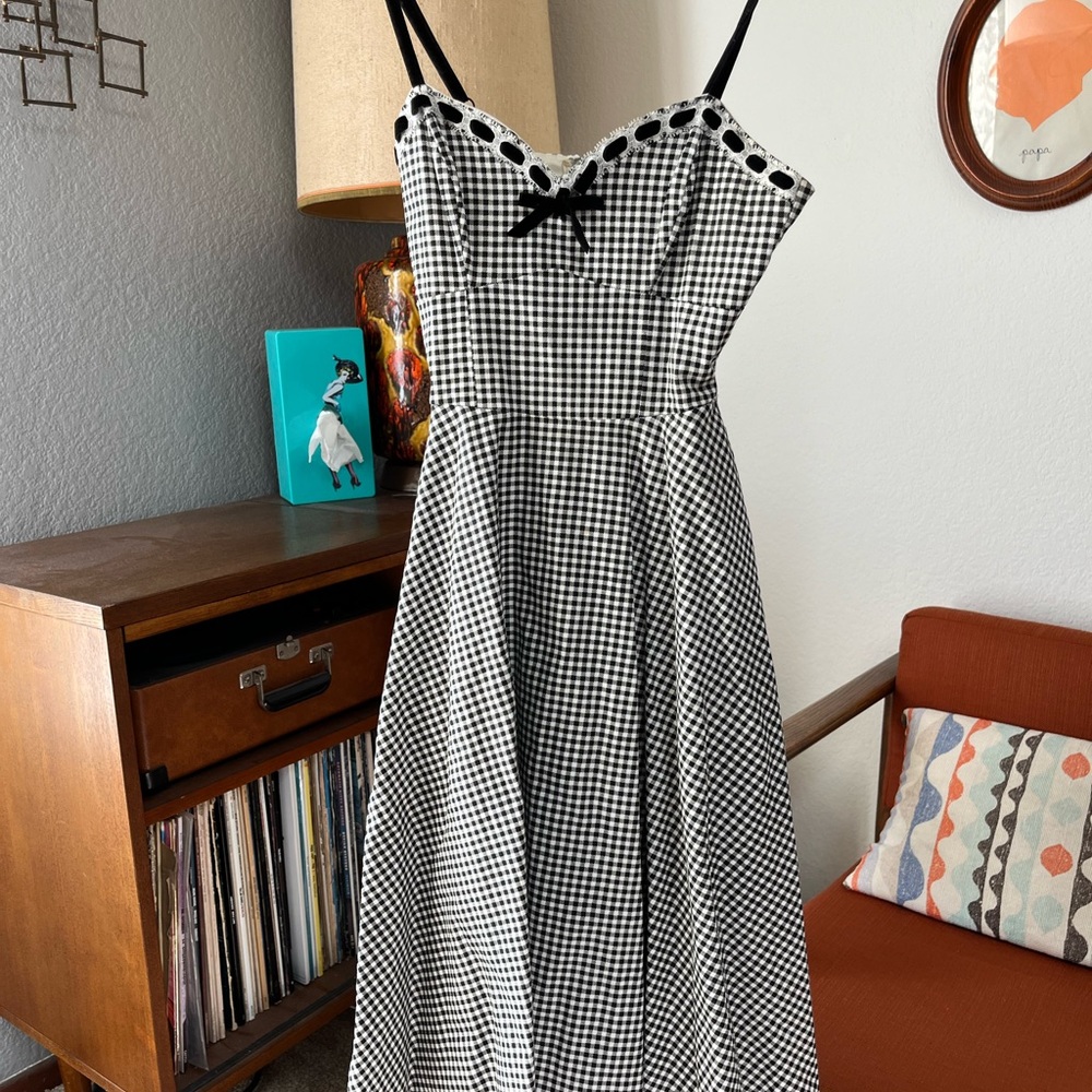 Micheline Pitt for Unique Vintage Gingham Sundress